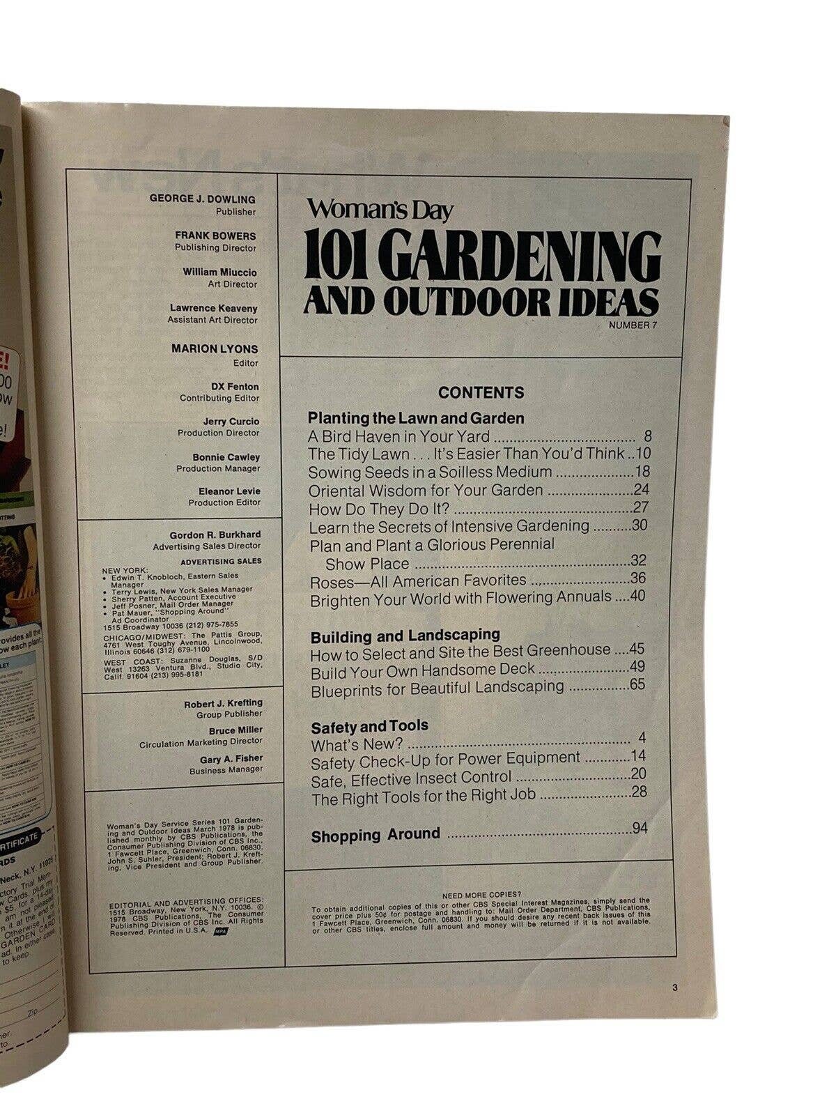 Womans Day 101 Gardening And Outdoor Ideas Magazine 1973 Vintage Issue Outdoor Ideas Magazine 1973 Vintage Issue 7