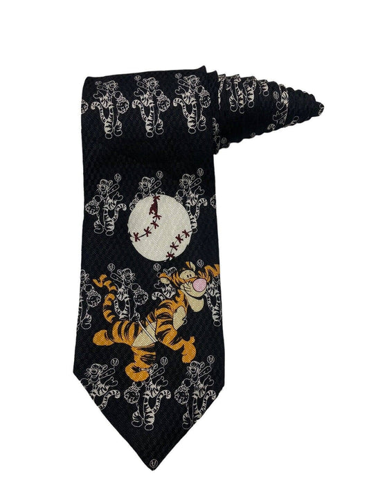 Disney Winnie The Pooh Tigger Baseball Vintage Novelty Necktie Pooh Tigger Baseball Vintage Novelty Necktie